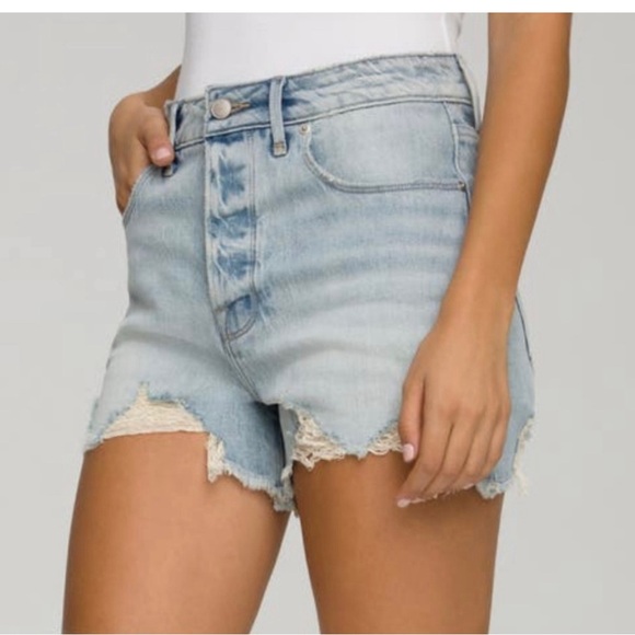 Good American Pants - Good American Bombshell Cutoff Denim Shorts